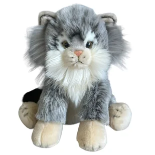 Maskotka Kot Manul Siedzący Pluszak 28cm Miękka Przytulanka Miś Kotek - Zabawki interaktywne dla dzieci - miniaturka - grafika 1