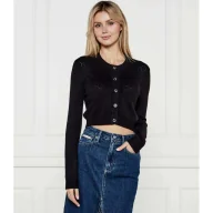 Swetry damskie - GUESS Kardigan Cropped Fit - miniaturka - grafika 1