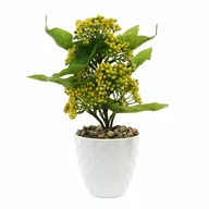 Sztuczne kwiaty - Ozdobny Kwiat Ceramiczna Doniczka Różne Kolory - miniaturka - grafika 1