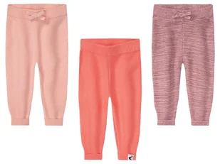 lupilu® Spodnie niemowlęce z dzianiny, dziewczęce, z czystej bawełny organicznej - Spodenki dla niemowląt - miniaturka - grafika 1