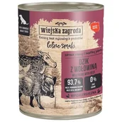 Mokra karma dla psów - Karma dla psa WIEJSKA ZAGRODA Leśne smaki Dzik z wołowiną 800 g - miniaturka - grafika 1