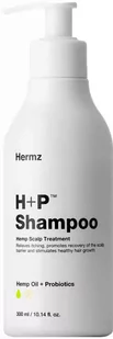 Hermz H+P Szampon nawilżający skórę głowy i włosy z konopią i kwasem salicylowym 300ml - Szampony do włosów - miniaturka - grafika 1
