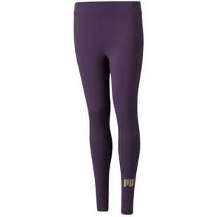 Legginsy Puma ESS+Logo Jr 587050 (kolor Fioletowy, rozmiar 116 cm) - Legginsy - miniaturka - grafika 1