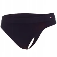 Majtki damskie - TOMMY HILFIGER STRINGI DAMSKIE MAJTKI CZARNE r.S - miniaturka - grafika 1