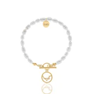 Bransoletki - Bransoletka z naturalnych pereł ze znakiem zodiaku - miniaturka - grafika 1