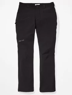 Spodnie sportowe damskie - Marmot Spodnie softshellowe "Scree" w kolorze czarnym - grafika 1
