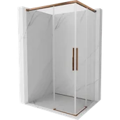 Kabiny prysznicowe - Mexen Rox Duo kabina prysznicowa rozsuwana 120 x 85 cm, transparent, różowe złoto - 8C2D-120-085-60-00 - miniaturka - grafika 1