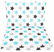 Pościel dla dzieci - POŚCIEL 120x90 DO ŁÓŻECZKA 120x60 POSZEWKI Z WYPEŁNIENIEM - Niebiesko-ciemne pierniki - miniaturka - grafika 1
