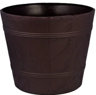 Donice - Doniczka drewnopodobna 2 brązowy FORM-PLASTIC - miniaturka - grafika 1