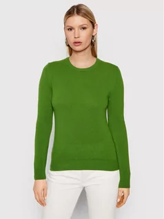 Swetry damskie - Benetton United Colors Of Sweter 1002D1K01 Zielony Regular Fit - grafika 1