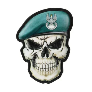 M-Tac - Naszywka Morale Patch - Czaszka w berecie - Polska Wojska Lądowe - Rzep - PVC 3D - 52338208 - Odzież taktyczna i umundurowanie - miniaturka - grafika 1