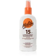 Balsamy i kremy do opalania - MALIBU Lotion Spray SPF15 preparat do opalania ciała 200 ml unisex - miniaturka - grafika 1