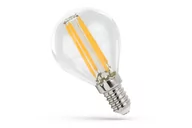 Żarówki LED - Żarówka kulka  E-14, 4W, 230V INLUMI przezroczysty/ciepły biały, 4,5x7,8, szkło/metal - miniaturka - grafika 1