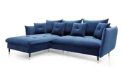 Inne meble do salonu - Narożnik Glam Riviera 81 Granatowy Lewy - miniaturka - grafika 1