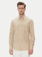 Koszule męskie - Calvin Klein Jeans Koszula J30J327295 Beżowy Regular Fit - miniaturka - grafika 1