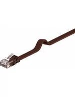 Patchcordy - Goobay Kabel LAN RJ45 9589 U/UTP CAT 6 1.50 m ciemnobrązowy - miniaturka - grafika 1