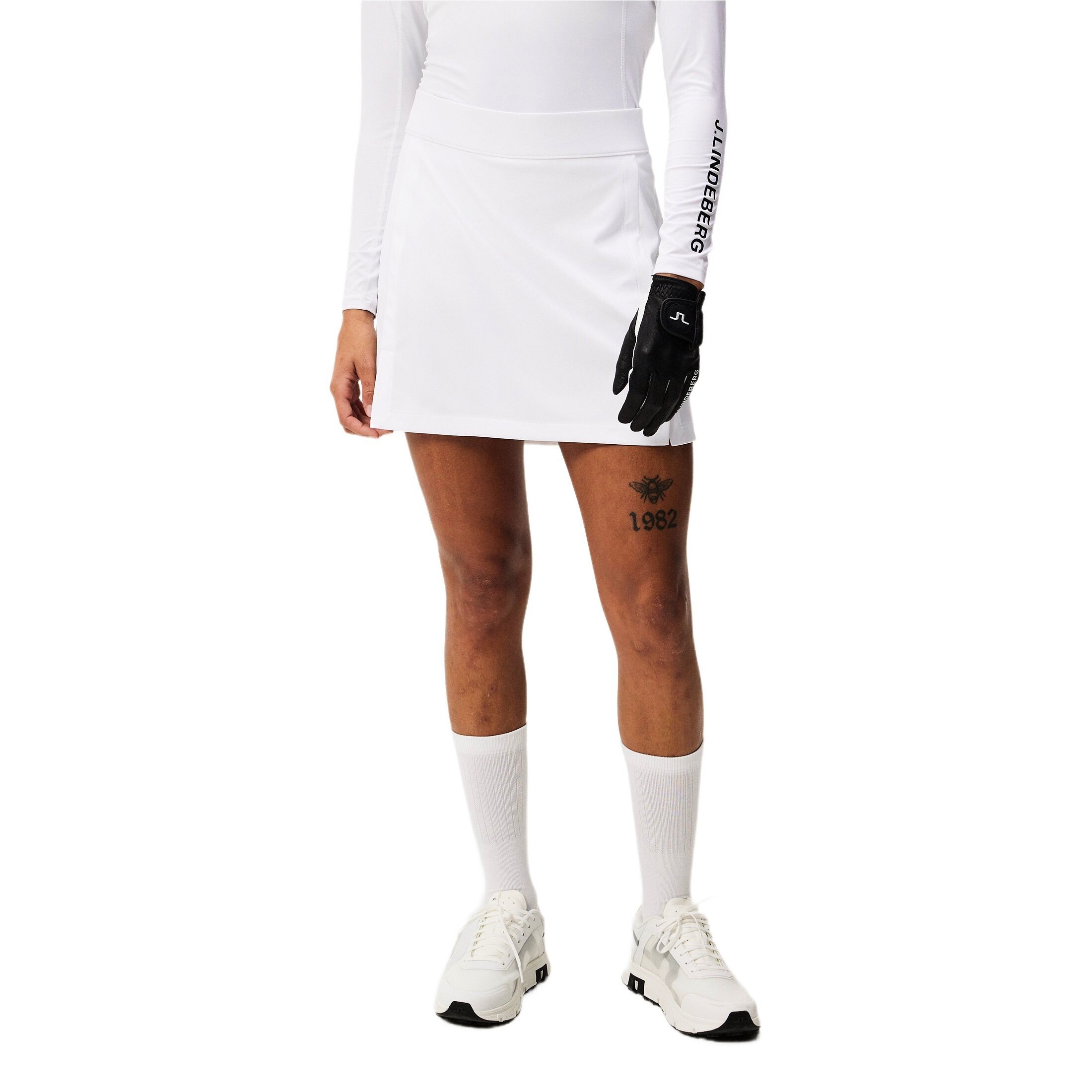 Spódnica damska J.Lindeberg Amelie Mid Golf Skirt White XS