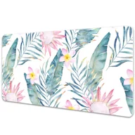 Podkładki na biurko - Podkładka na biurko Jasnoróżowe kwiaty 90x45 cm - miniaturka - grafika 1