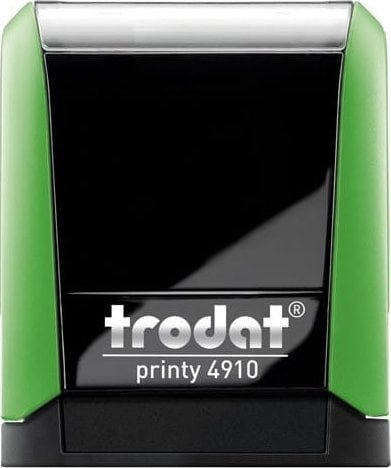 Trodat PIECZĄTKA 4910 ZIELONA - PODUSZKA CZARNA 26X9MM