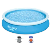 Baseny ogrodowe - Basen Ogrodowy Rozporowy 366x76cm Bestway + Pompa 57274 - miniaturka - grafika 1