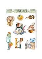 Scrapbooking - Naklejki na jesień jesienne do plannera liść dynia - miniaturka - grafika 1