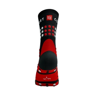 COMPRESSPORT skarpetki trekkingowe TREKKING SOCKS black/core red/white - Skarpetki sportowe męskie - miniaturka - grafika 8