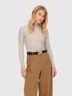 Bluzki damskie - ONLY Bluzka Emma 15180040 Beżowy Slim Fit - miniaturka - grafika 1