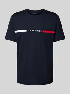 T-shirt o kroju regular fit z wyhaftowanym logo - Koszulki męskie - miniaturka - grafika 1