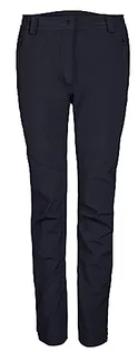 Spodnie damskie - Killtec Damskie spodnie softshellowe/spodnie outdoorowe KOW 34 WMN SFTSHLL PNTS, czarno-niebieskie, 48, 39847-000 - grafika 1