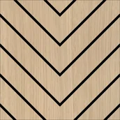 Panele ścienne i boazeria - Panele ścienne MDF frezowane Jodełka 30x30 cm - miniaturka - grafika 1