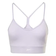 Biustonosze - Reebok Damski biustonosz sportowy, fioletowy Oasis, L - miniaturka - grafika 1