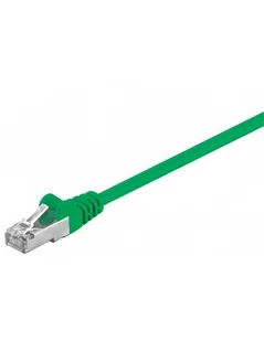 Goobay Patchcord F/UTP Cat5e 0.50m zielony 75111-0.5g - Patchcordy - miniaturka - grafika 1