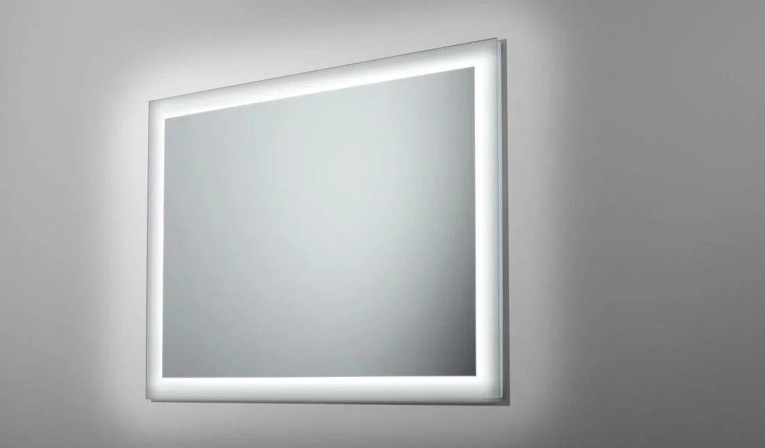 Lustro łazienkowe z oświetleniem LED RUKE Ring, 120x65 cm