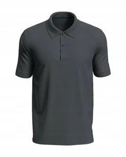Koszulka męska polo T-shirt męski bawełniany Polówka Stedman ST9050 Grey L - Koszulki męskie - miniaturka - grafika 1