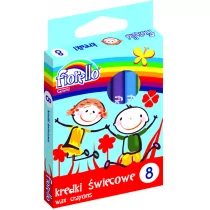 Fiorello  Kredki świecowe 8 kolorów FIORELLO - Artykuły biurowe - miniaturka - grafika 4