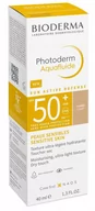 Balsamy i kremy do opalania - Bioderma Photoderm Aquafluide spf50+ ultralekki fluid przeciwsłoneczny odcień jasny 40 ml - miniaturka - grafika 1