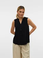 Bluzki damskie - Vero Moda Bluzka w kolorze czarnym - miniaturka - grafika 1
