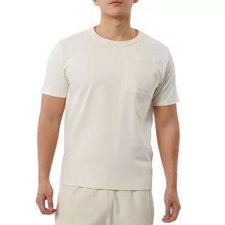 Koszulki sportowe męskie - Koszulka New Balance MT23567GIE - beżowa - grafika 1