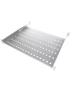 Półka stała 19&quot; 1U głęb. 650mm, kolor szara, 4 punkty mocowania - Pozostałe akcesoria sieciowe - miniaturka - grafika 1