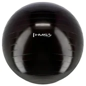 Pozostały sprzęt i akcesoria do ćwiczeń - HMS YB01 75CM CZARNA PIŁKA GIMNASTYCZNA 5,9077E+12 - miniaturka - grafika 1