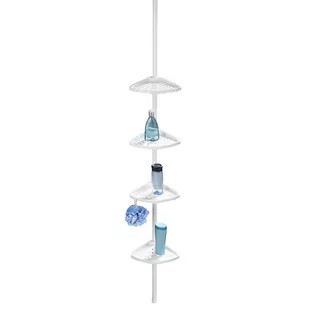 Wenko Półka łazienkowa teleskopowa OPAL biała regulacja 80-250 cm 22746100 - Półki łazienkowe - miniaturka - grafika 1
