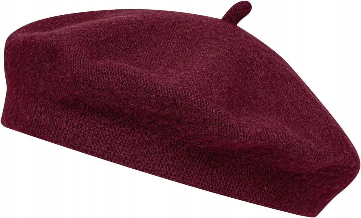 CZAPKA DAMSKA FRANCUSKA PARYSKA BERET KLASYCZNA MALARSKA ARTYSTYCZNA