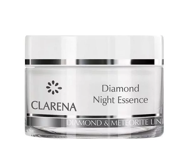 Clarena Diamond Night Essence. Diamentowa esencja krem na noc dla cery dojrzałej 50ml