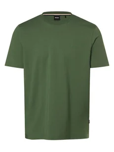 BOSS T-shirt męski Mężczyźni Bawełna zielony jednolity, M - Koszulki męskie - miniaturka - grafika 1