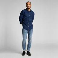 Koszule męskie - Męska Koszula Materiałowa  Lee One Pocket Shirt Indigo L66Nktdk-M - miniaturka - grafika 1