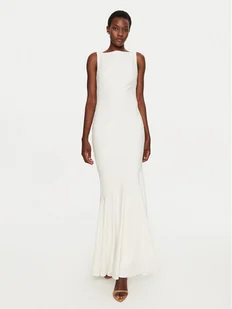 Rinascimento Sukienka wieczorowa CFC0119999003 Biały Slim Fit - Sukienki - miniaturka - grafika 1