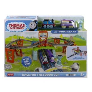 Thomas Friends Wyścig o Puchar Sodoru Zestaw torów Hfw03 - model lub pojazd - Pociągi dla dzieci - miniaturka - grafika 1