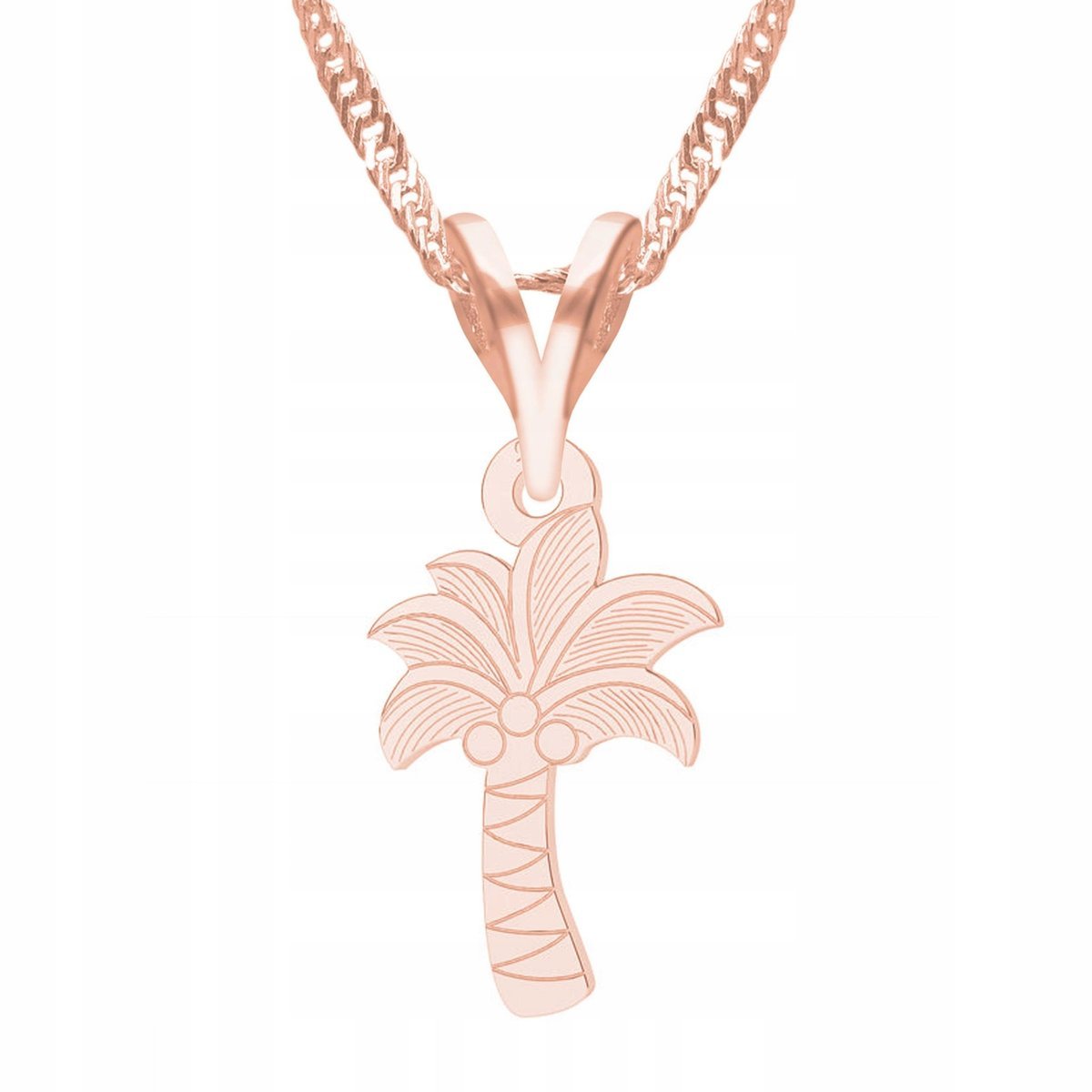 Naszyjnik Pozłacany Drzewo Palma Drzewko Liść Listek Palmy SREBRO 925