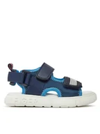 Buty dla chłopców - Tommy Hilfiger Sandały Velcro T1B2-33420-1591 S Granatowy - miniaturka - grafika 1