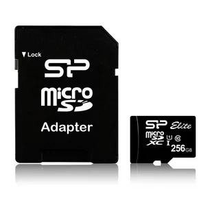Silicon Power 256GB microSDXC Elite 85MB/s C10 UHS-I U1 (SP256GBSTXBU1V10SP) - Karty pamięci - miniaturka - grafika 1